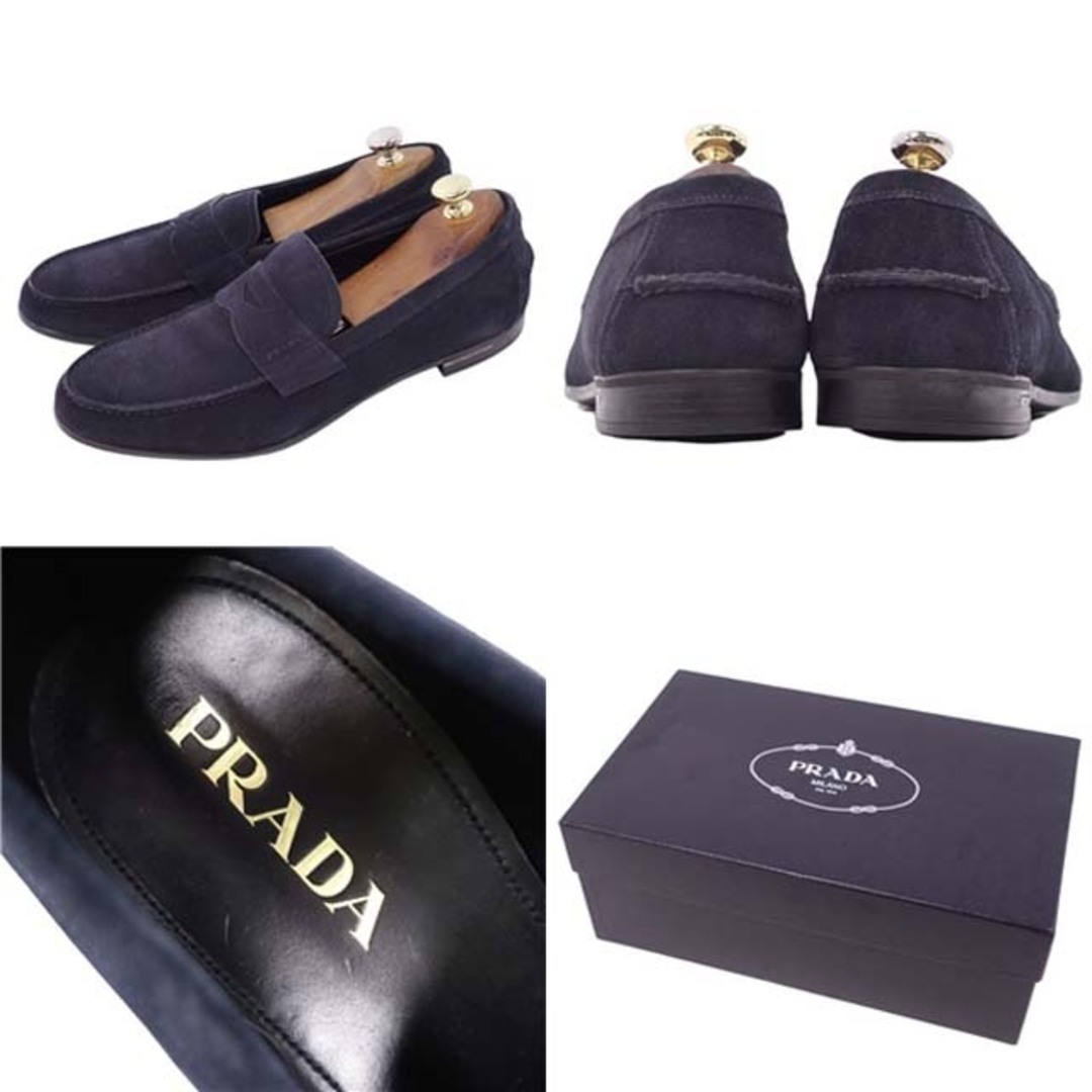PRADA - 極美品 プラダ PRADA ローファー スウェード レザー シューズ