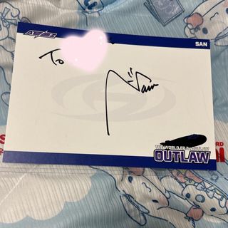 ateez サン アチズ BOUNCY ヨントン 直筆サインの通販 by shop｜ラクマ