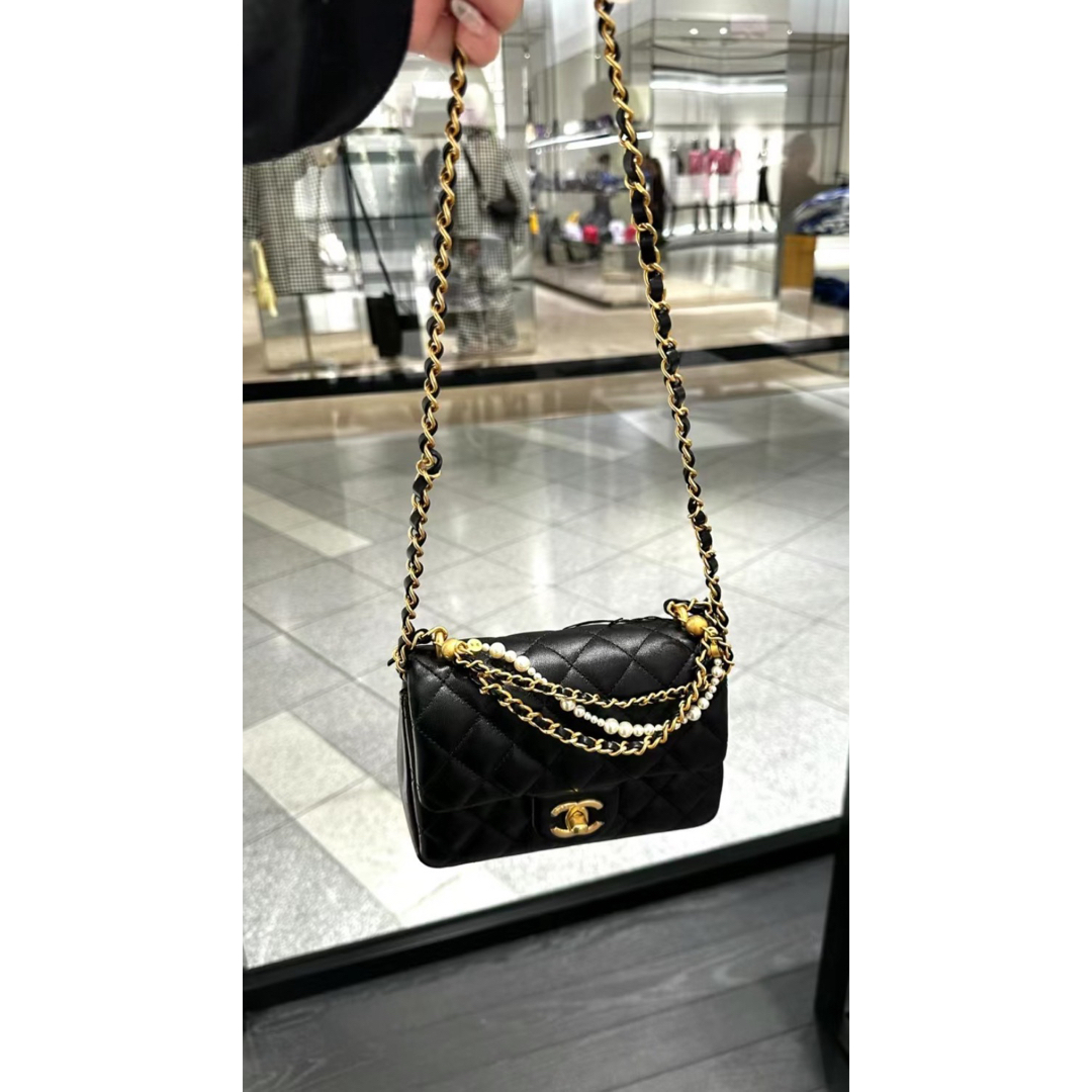 CHANEL - シャネルchanel ミニフラップ ショルダーバック パール