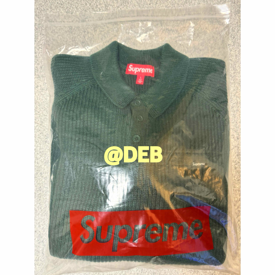 Supreme - Supreme Small Box Polo Sweater Green Lの通販 by でぶ