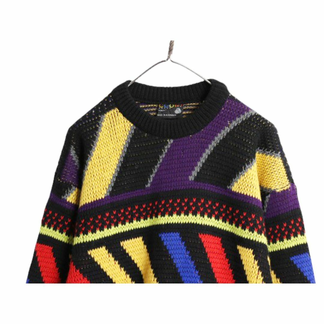 90s オーストラリア製 COOGI 総柄 ウール ニット セーター メンズ M