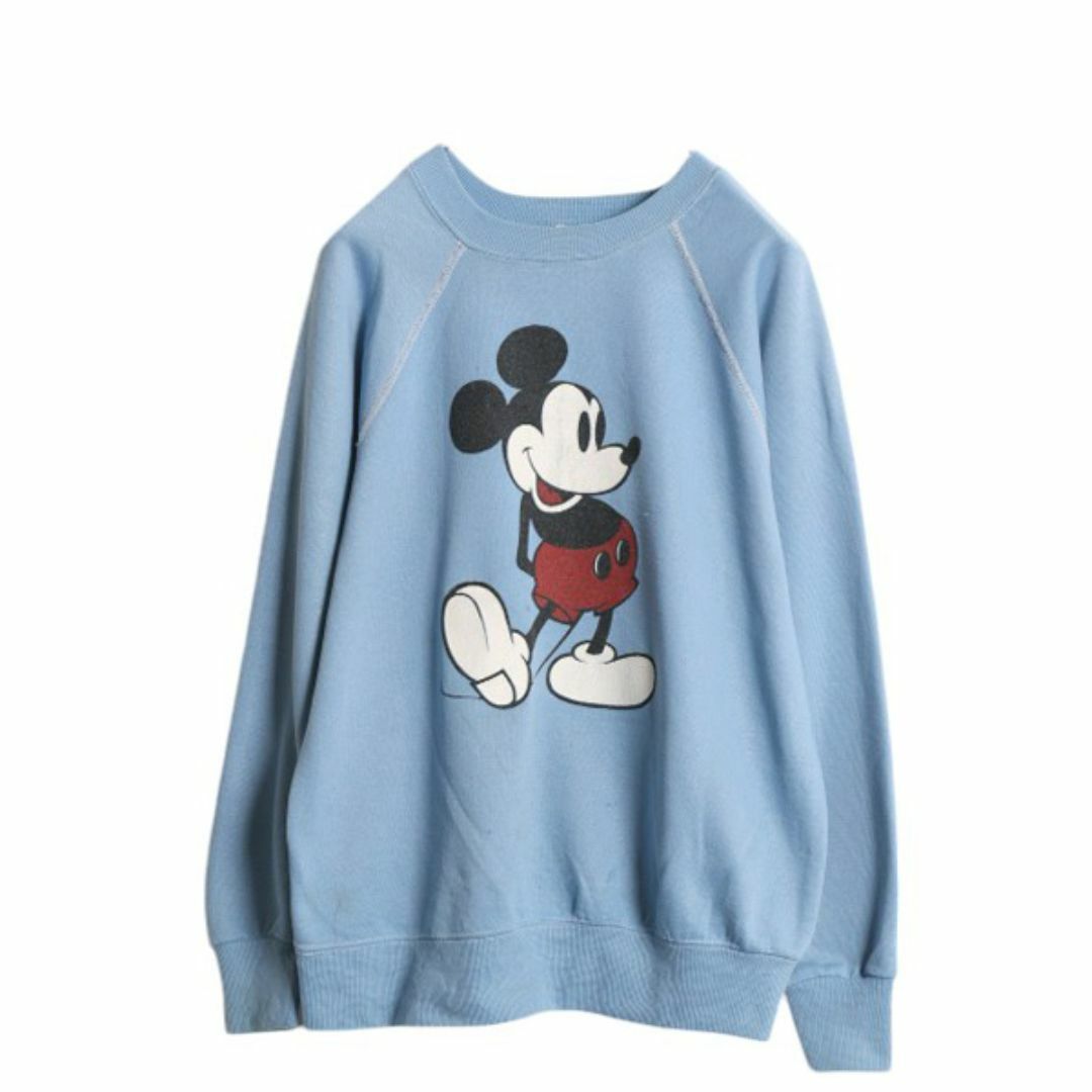 70s USA製 ディズニー オフィシャル ミッキー プリント スウェット