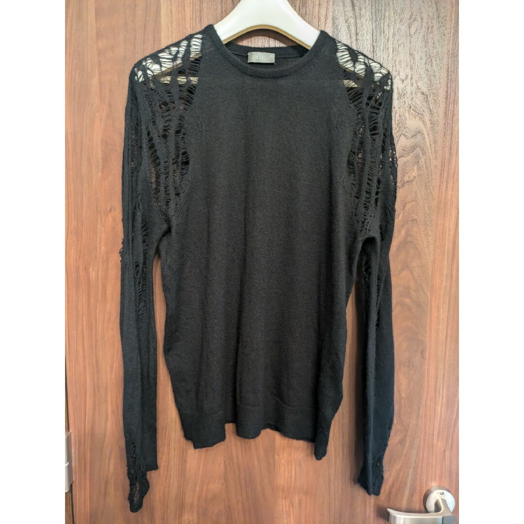 DIOR HOMME - エディ期 DIOR HOMME 透かし編み カシミヤ ニットの通販