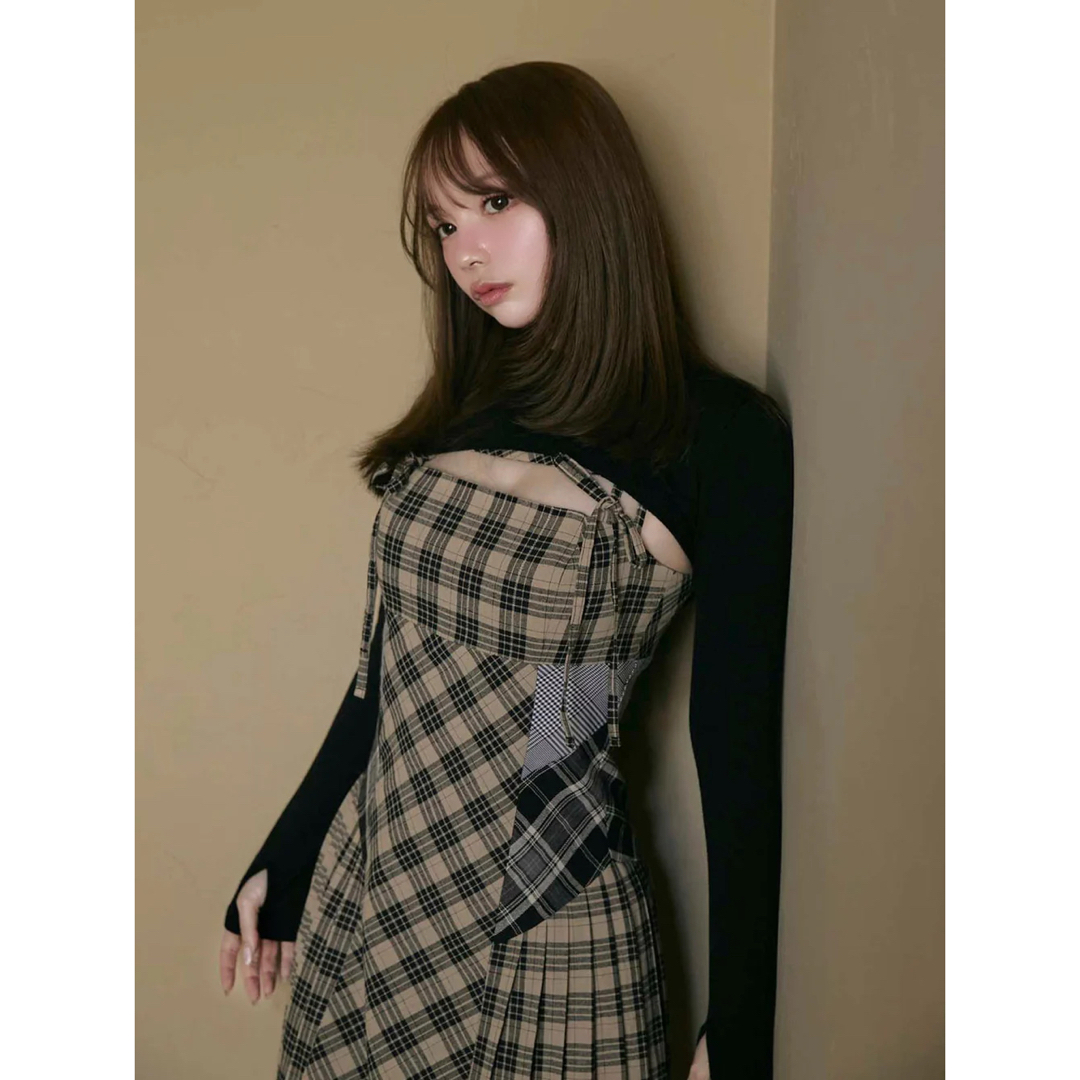 Andmary アンドマリー Nadia check long dressの通販 by sayahama's
