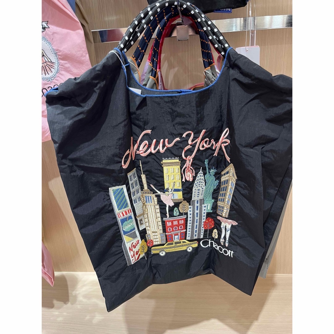 ポールアンドチェーン チャコット New York ブラック エコバッグ L