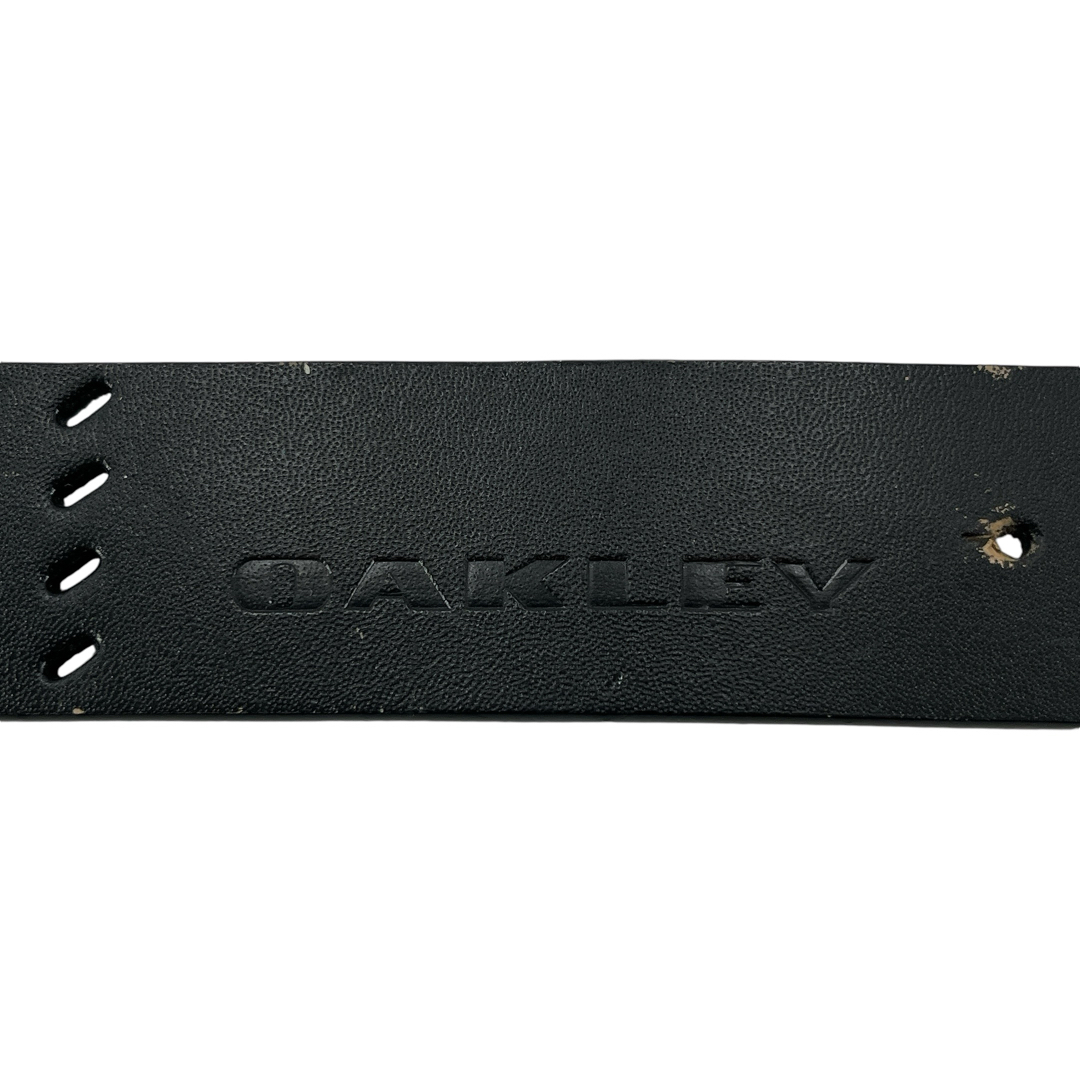 Oakley - y2k 00s オークリー ベルト スカル バックル パンチング 黒