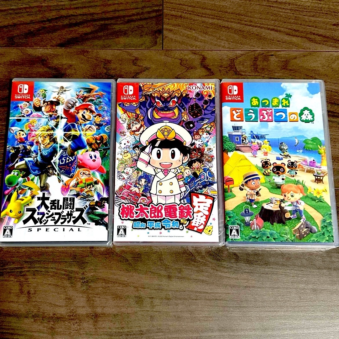 Nintendo Switch ソフト3本 新品未開封の通販 by ただっち's shop｜ラクマ