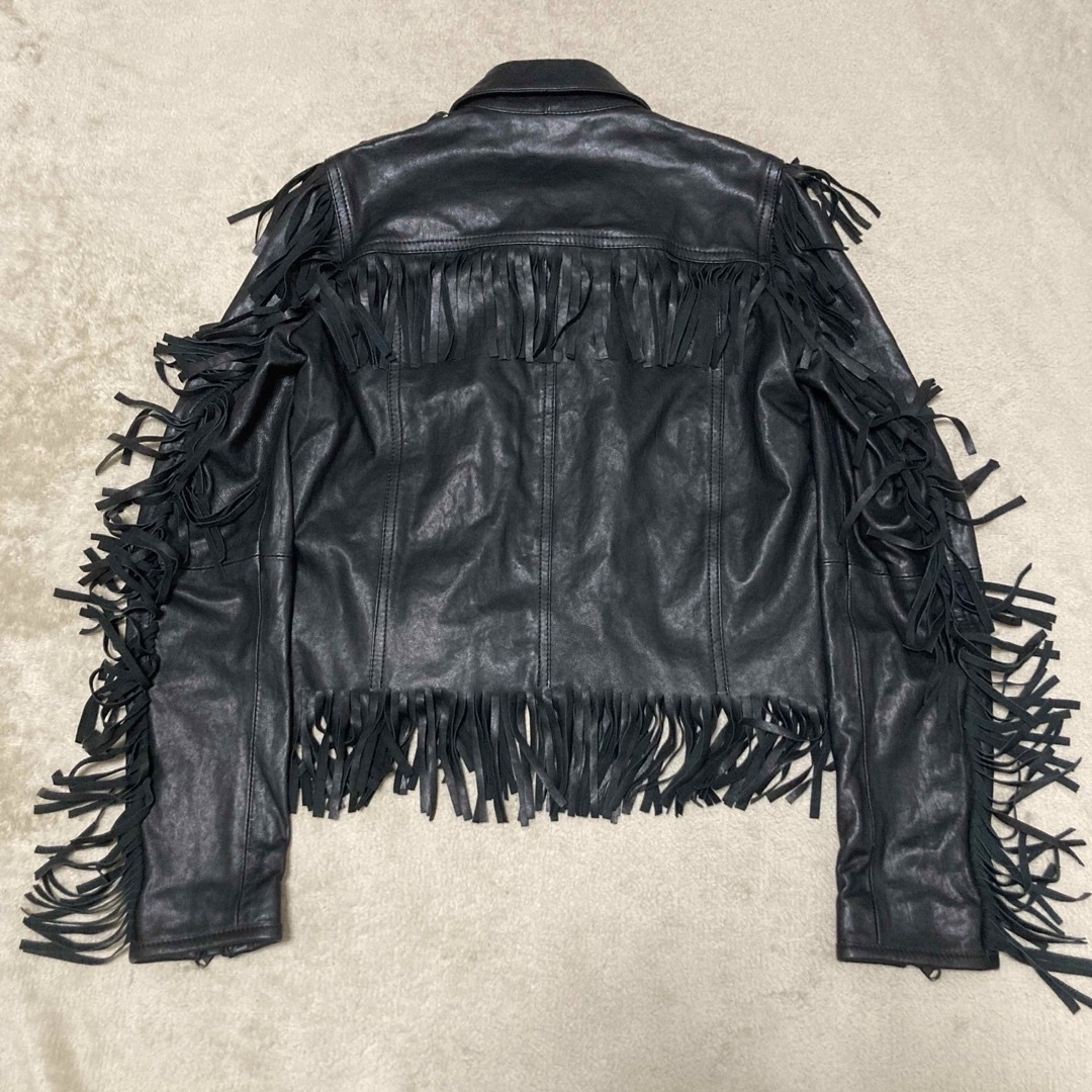 DIESEL BLACK GOLD - diesel ディーゼル レザージャケット フリンジ
