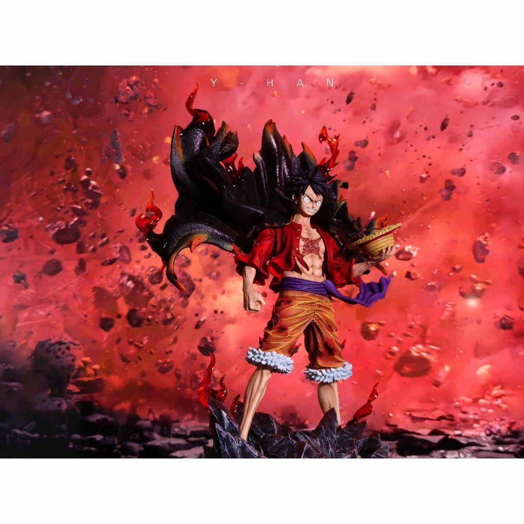 ワンピース 新四皇 覇王色の覇気 ルフィ ガレージキット フィギュアの