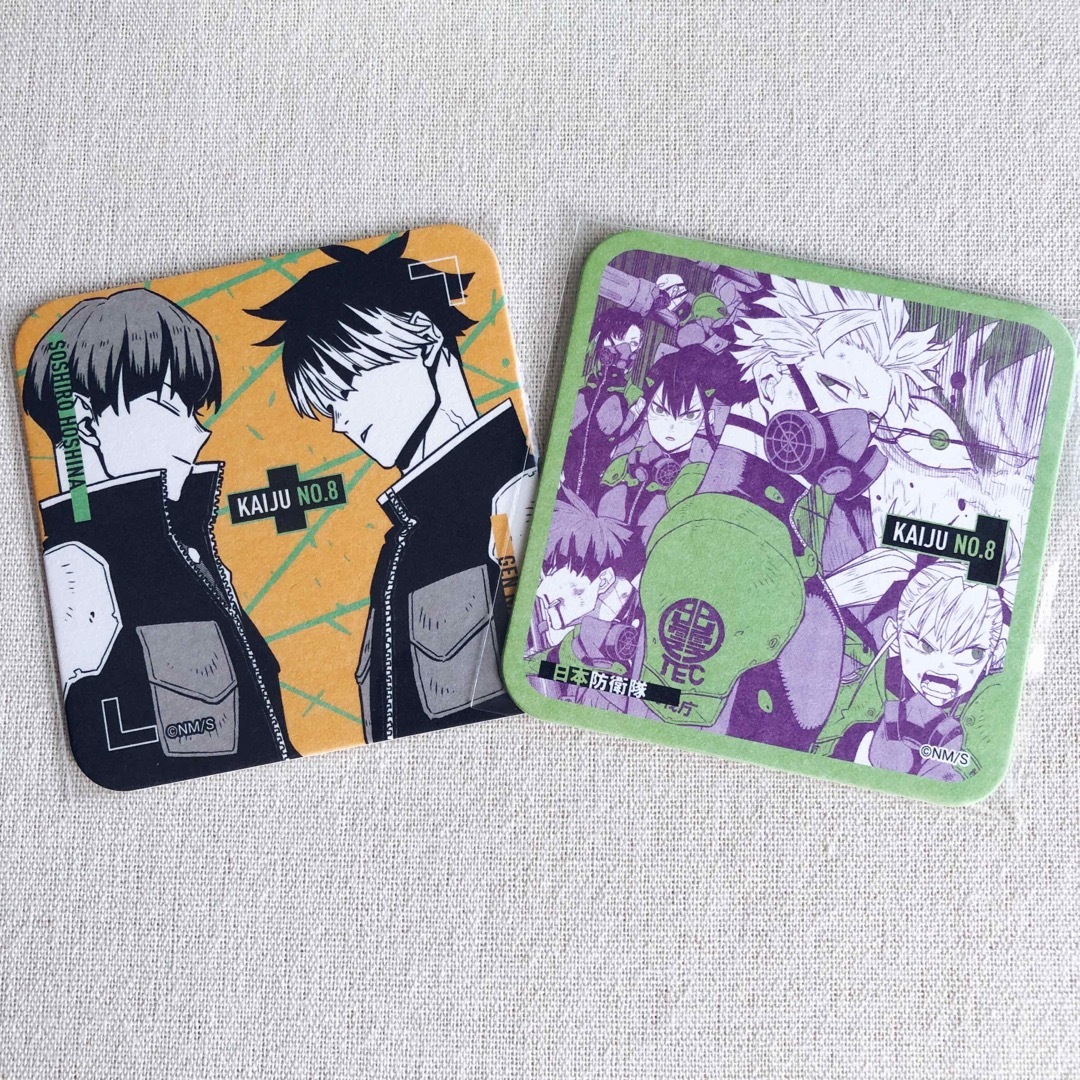 新品】怪獣8号 鳴海弦 保科宗四郎 アートコースター ジャンプショップ