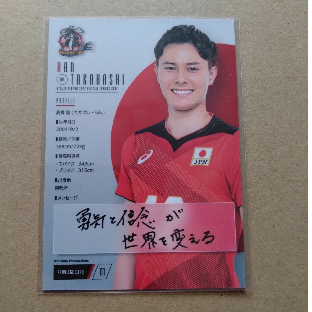 西田有志選手 直筆サインカードの通販 by honn's shop｜ラクマ