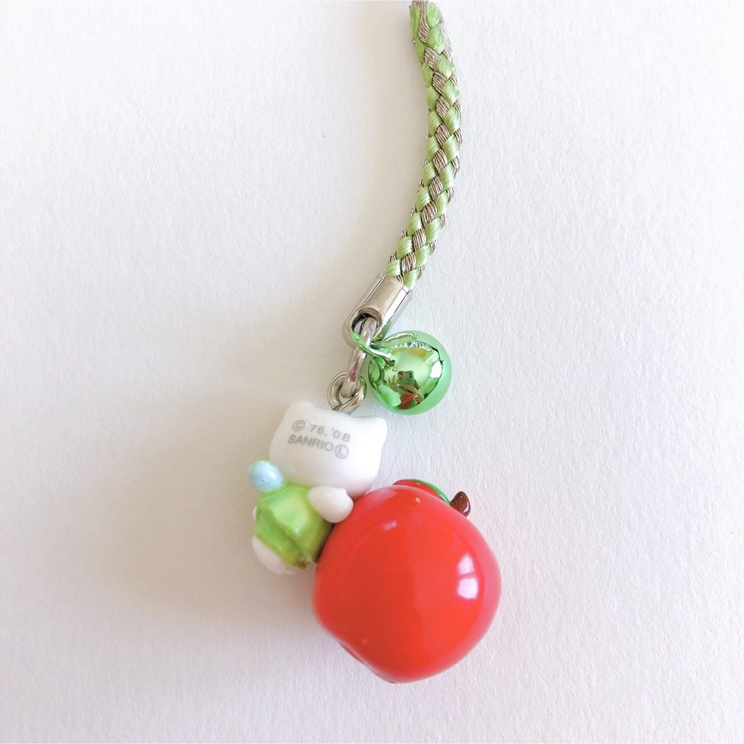 d*9様 レア ご当地キティ 信州限定 りんご姫バージョン ビーズ 根付け