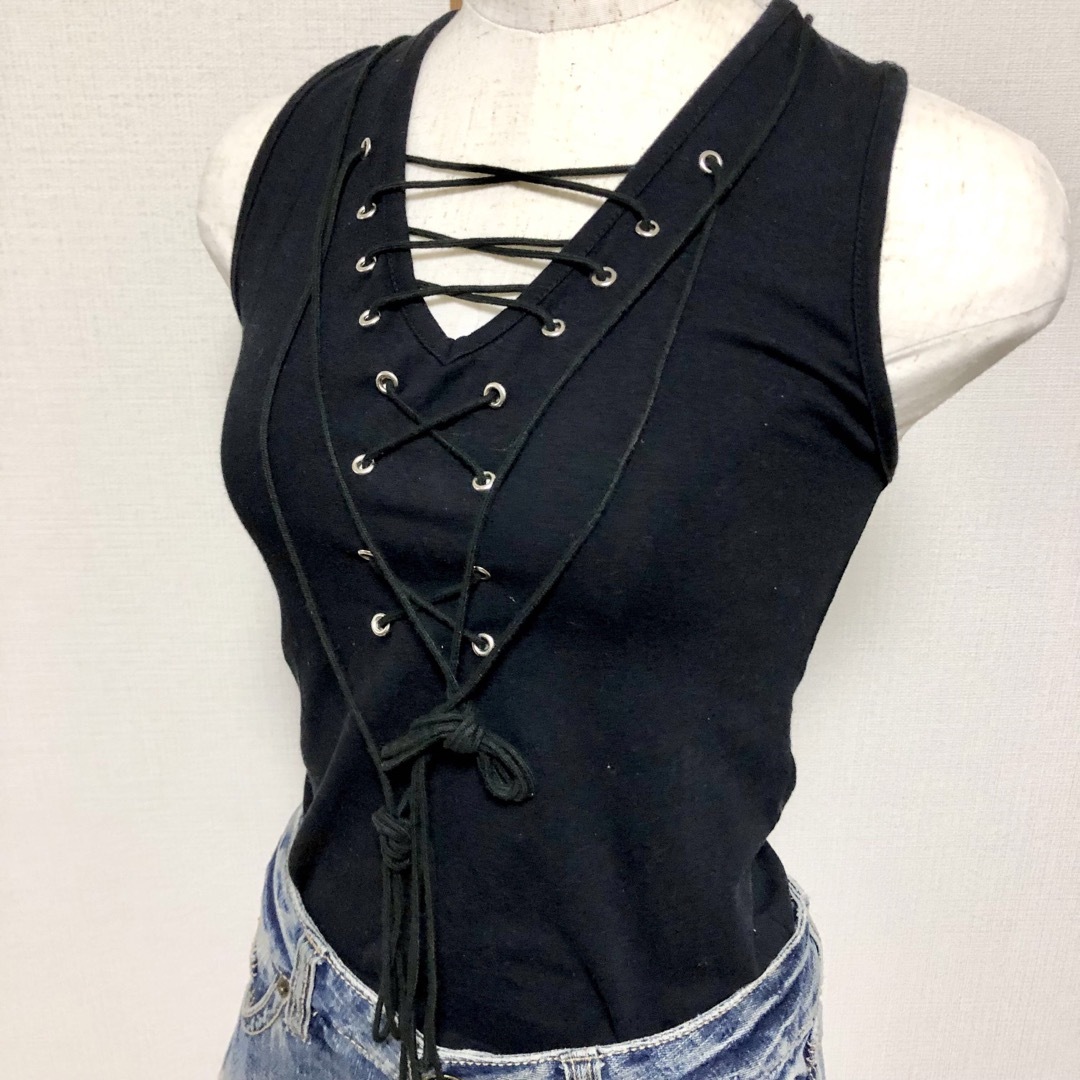 JASSIE - Y2K タンクトップ グランジ フェアリーグランジ 平成ギャル