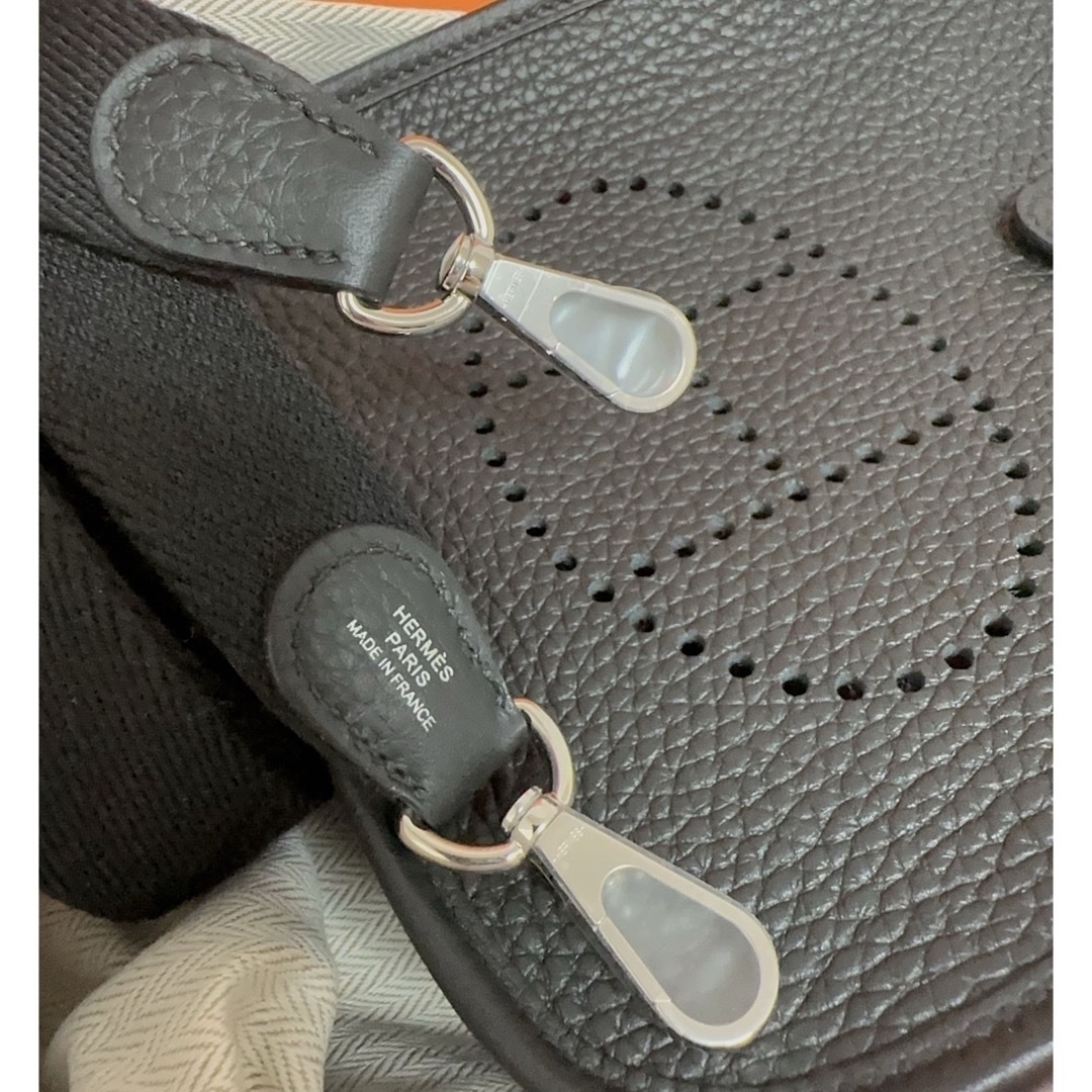 HERMES - エルメス ミニエブリンTPM ノワール シルバー金具 W刻印の