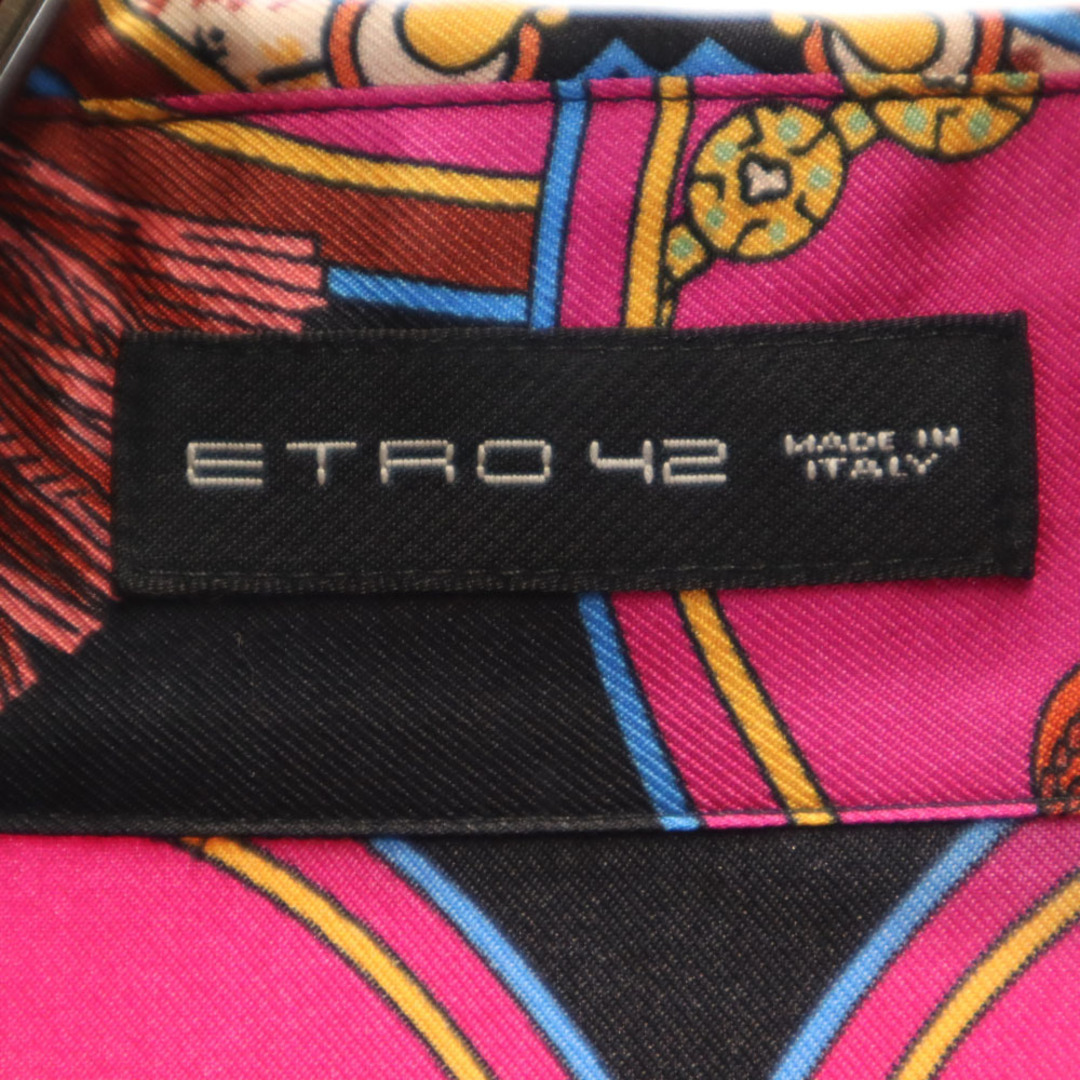 ETRO - 未使用 エトロ イタリア製 シルク 総柄 長袖 シャツ 42