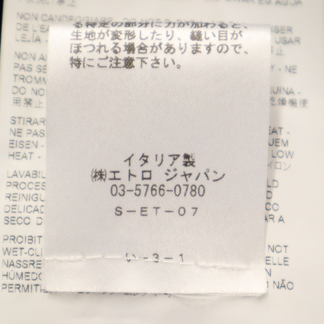 ETRO - 未使用 エトロ イタリア製 シルク 総柄 長袖 シャツ 42