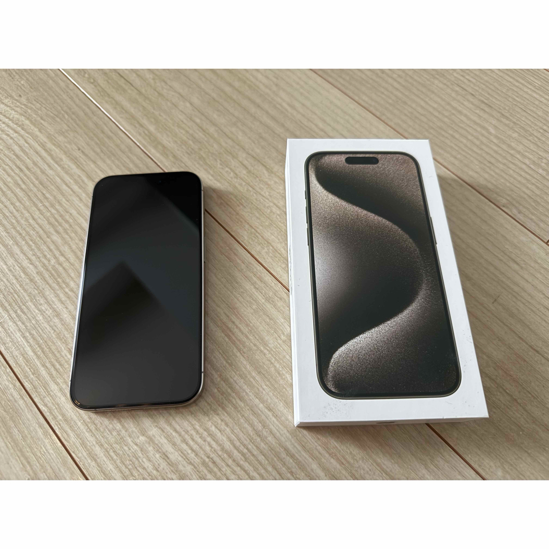 iPhone - iPhone15 pro 128gb ナチュラルチタニウム simフリーの通販