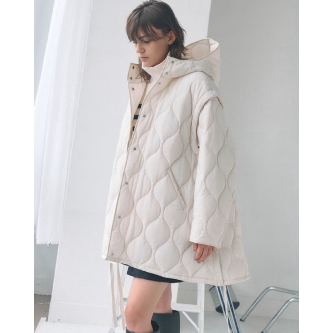 LE CIEL BLEU 2way Padded Cocoon Coat