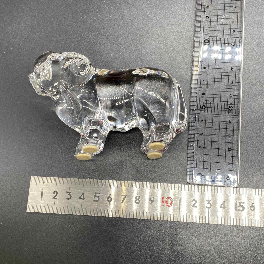 Baccarat - 箱付き バカラ 置物 フィギュリン クリスタルガラス ひつじ