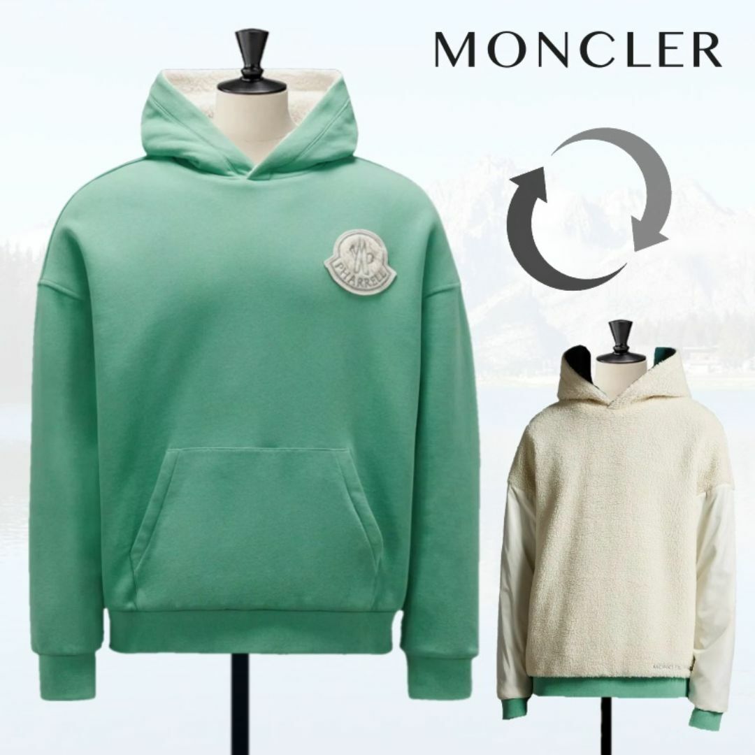 MONCLER - 【新品】 MONCLER PHARRELL WILLIAMS ロゴパーカー Lの通販