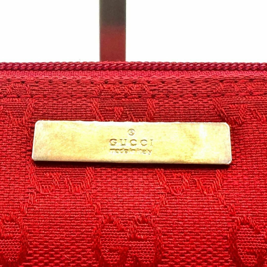 GUCCI - 【美品】グッチ アクセサリーポーチ ハンドバッグ GG柄 ロゴ