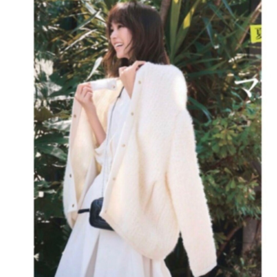 Drawer - Drawer ドゥロワー 3Gミラノ編みボタンカーディガン コート