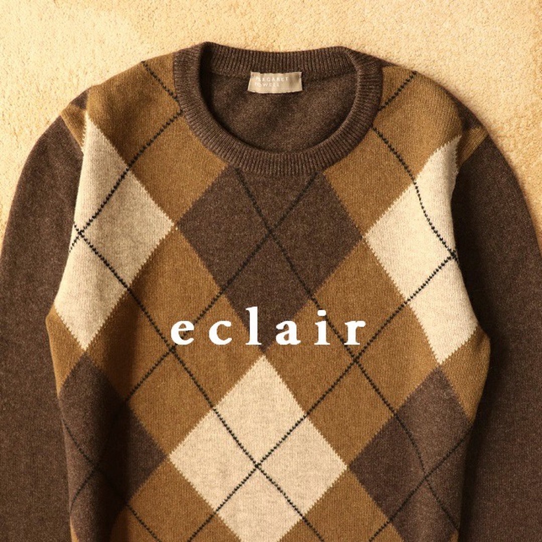 MARGARET HOWELL - マーガレットハウエル メリノカシミヤ アーガイル柄