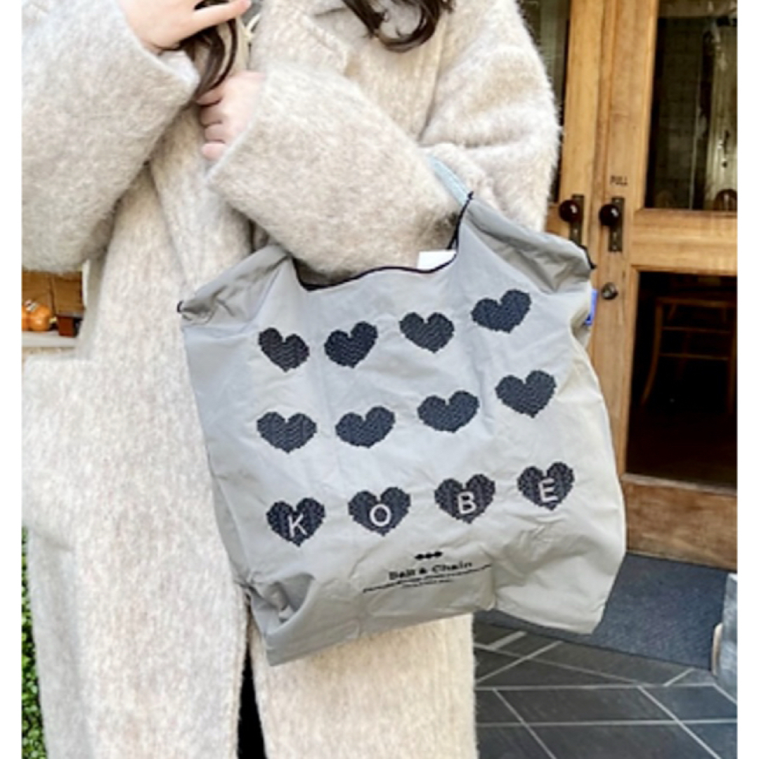 正規品 新作 ボールアンドチェーン 神戸 ハート グレー Ball&Chainの