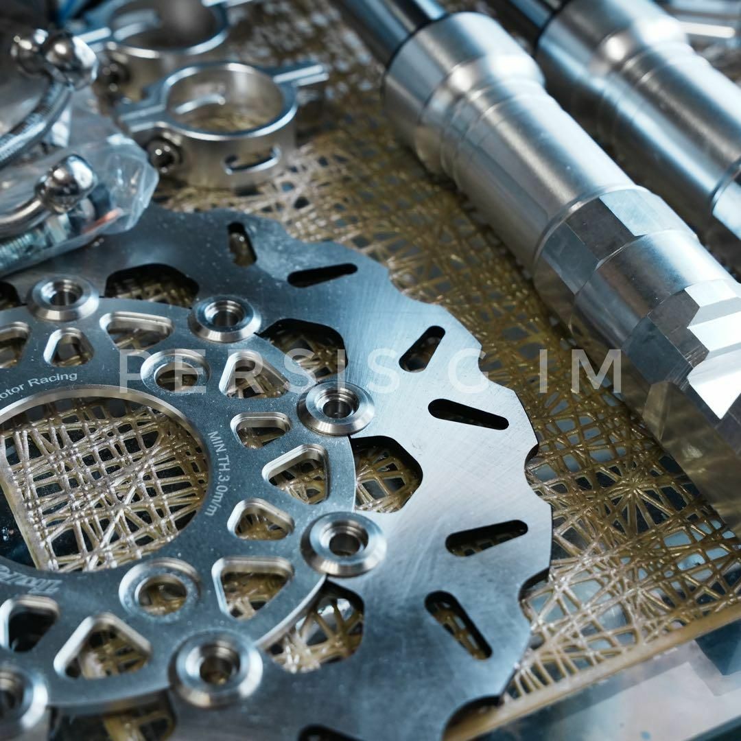 ズーマー フロントディスク化キット 全セット シルバー ruckus