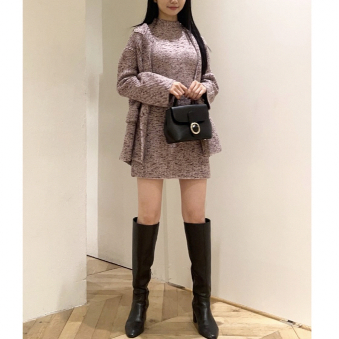 SNIDEL - snidel ミニニットワンピース ニットジャケットの通販 by