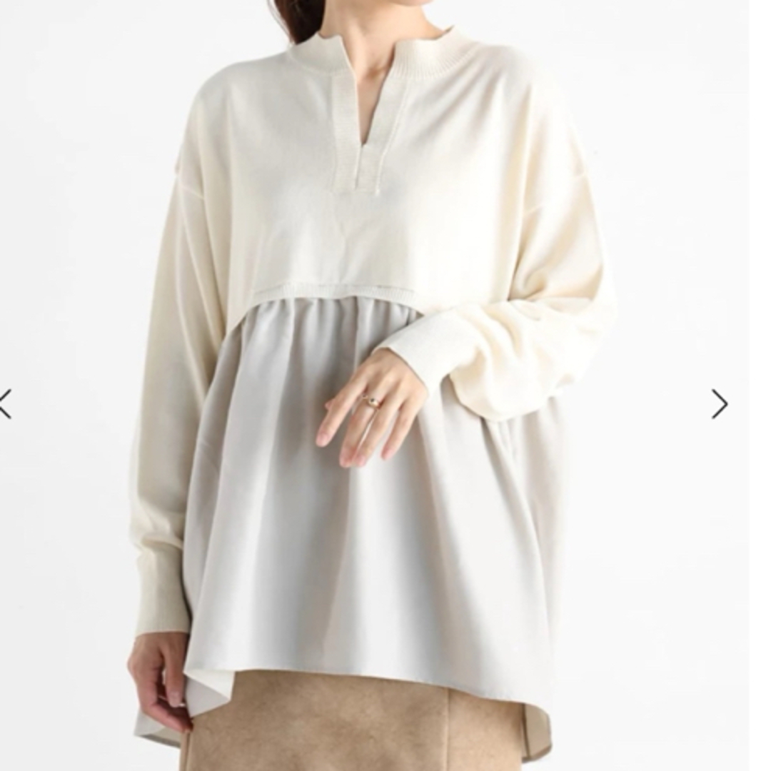 SCOT CLUB - Vin ニットサテンドッキングトップス スコットクラブ