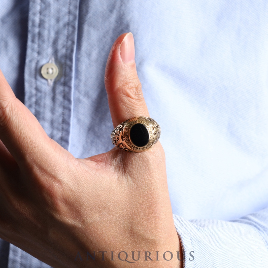 ティファニースクエア オニキスコンビピンブローチピンズ925 750