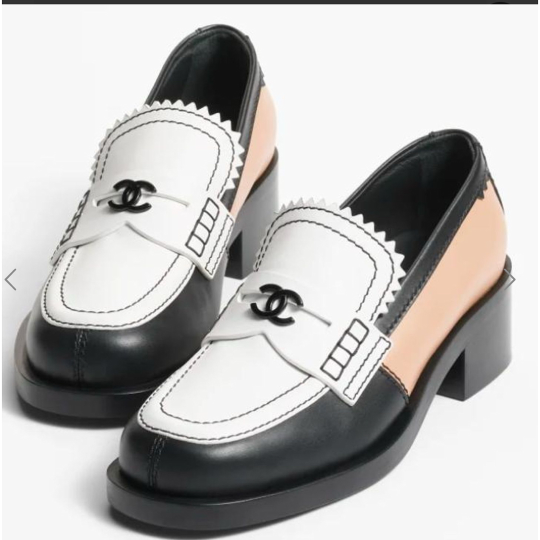 CHANEL - 2024 AW【CHANEL】モカシン カーフスキン G45180⭐︎36ハーフ