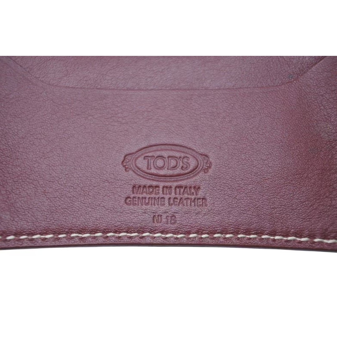 TOD'S - TOD`S トッズ カードケース パスケース 名刺入れ レザー 革