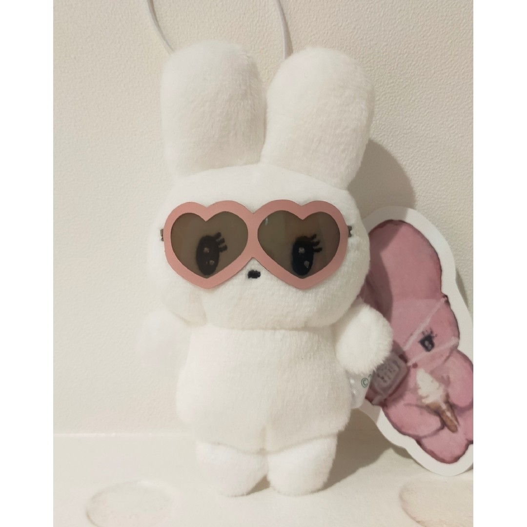 ✳beco+81 しりみみうさぎ マスコット ぬいぐるみ サングラス ハート
