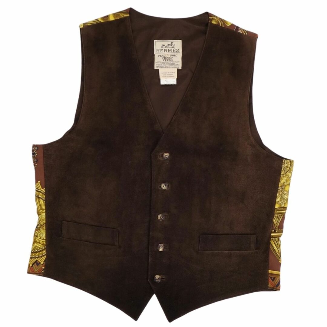 HERMES - 美品 Vintage エルメス HERMES ベスト ジレ スウェードレザー