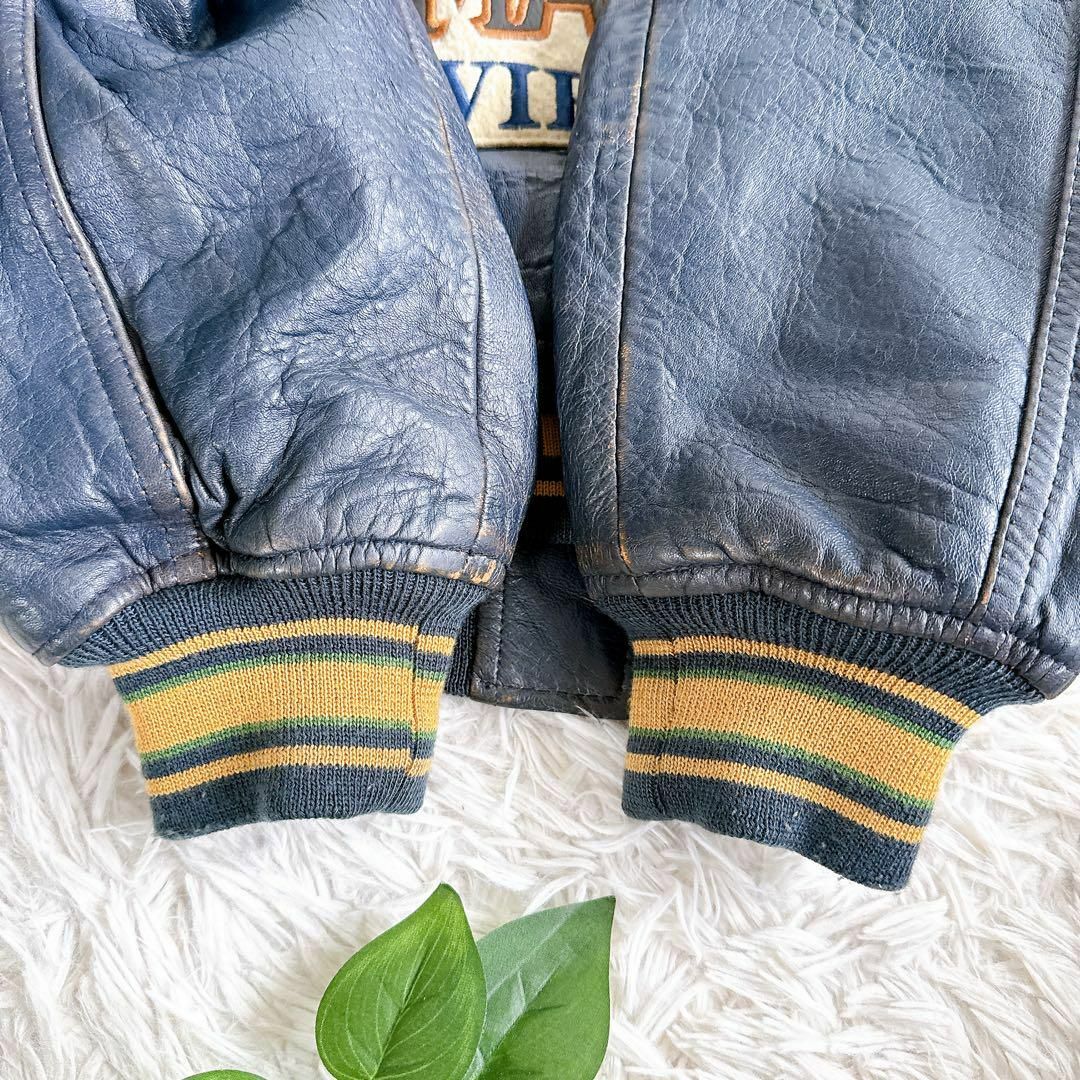 AVIREX - 入手困難 当時物 AVIREX レザージャケット スタジャン