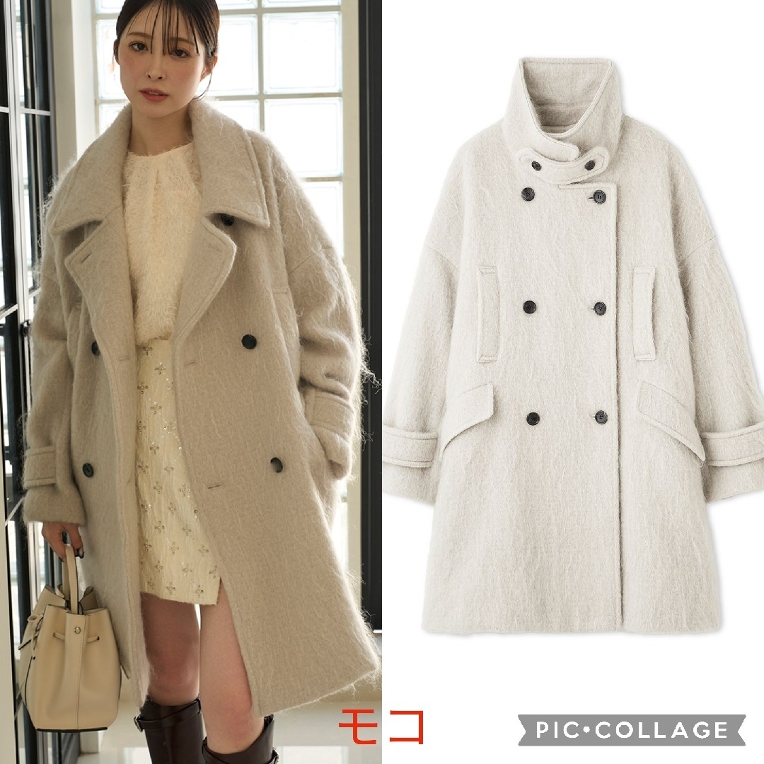 FRAY I.D - 新品タグ付 バルマカンハーフコート 白 FRAY I.Dの通販 by