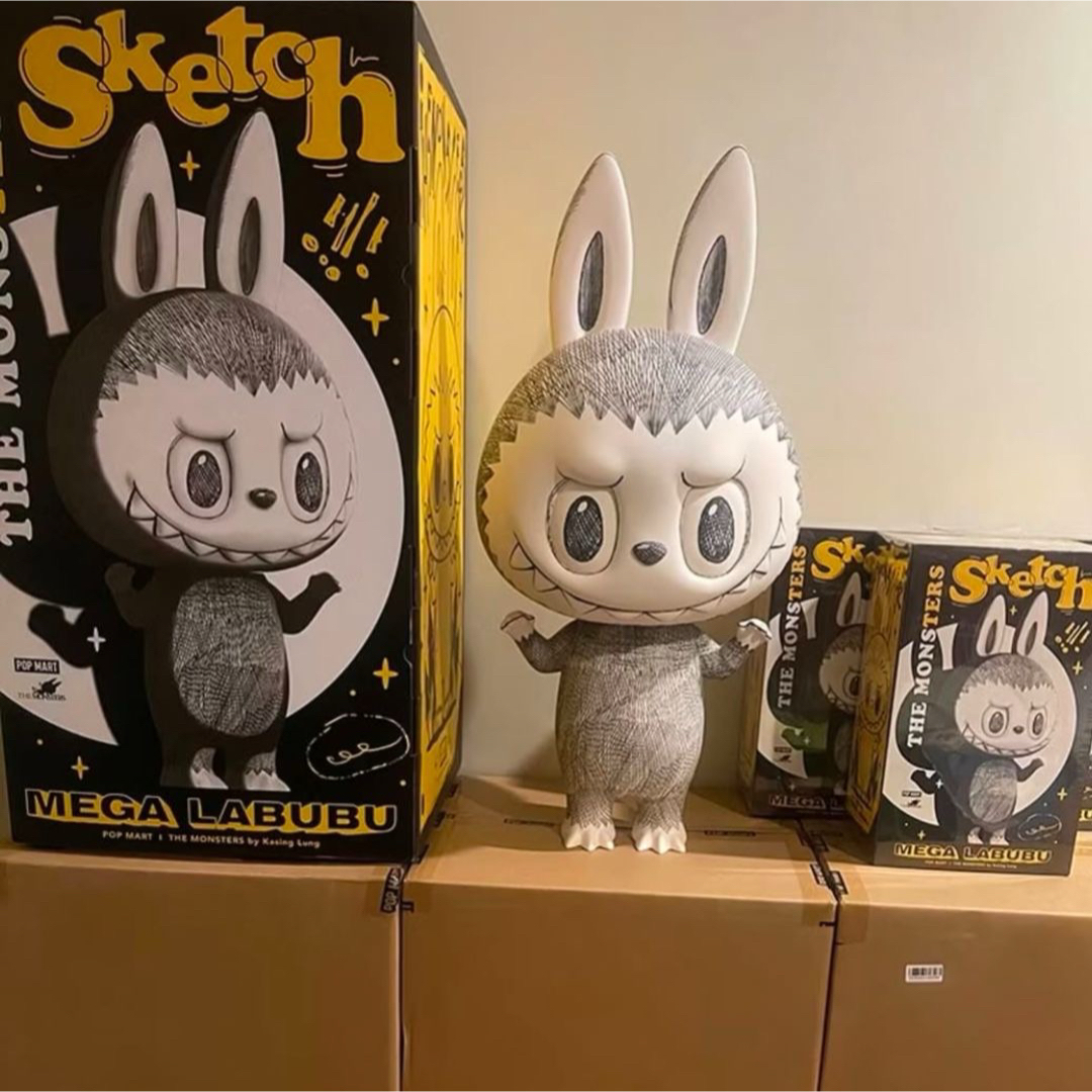 ラスト1点！】MEGA LABUBU 400% SKETCH ラブブ スケッチの通販 by M's