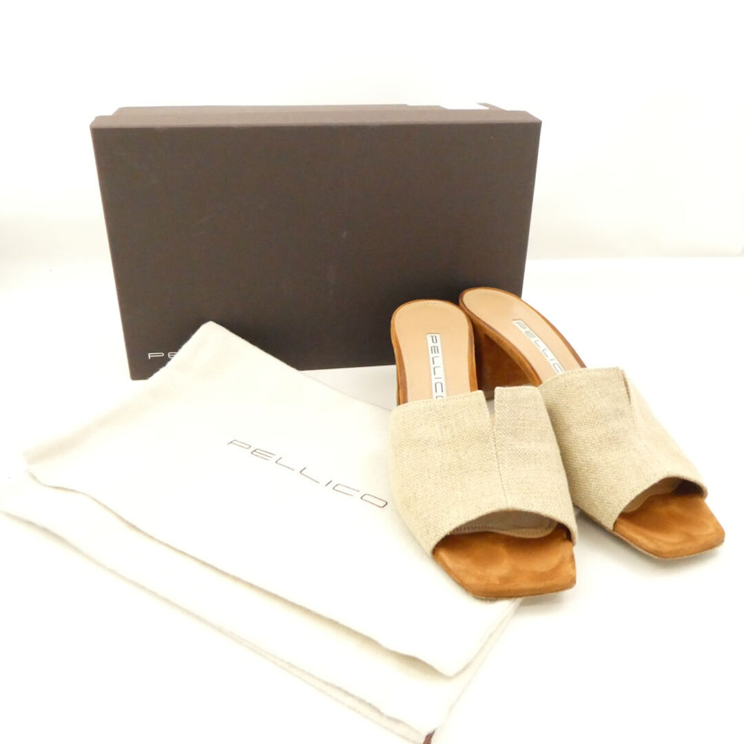 PELLICO - 美品 PELLICO ペリーコ 6225 キャンバス CANVAS ミュール 38