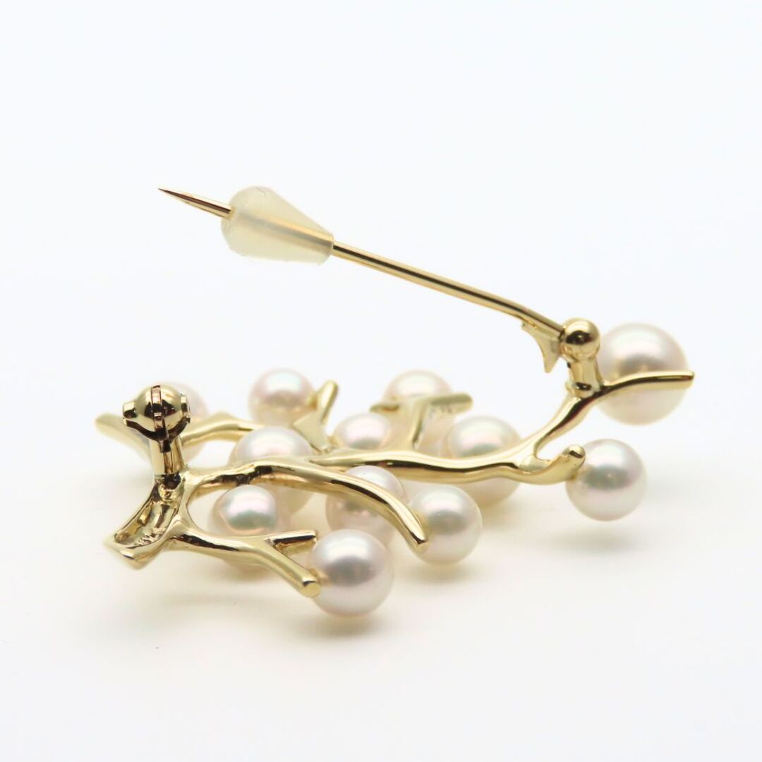 MIKIMOTO - 【中古】 ミキモト ブローチ 幸福の木モチーフ K18YG