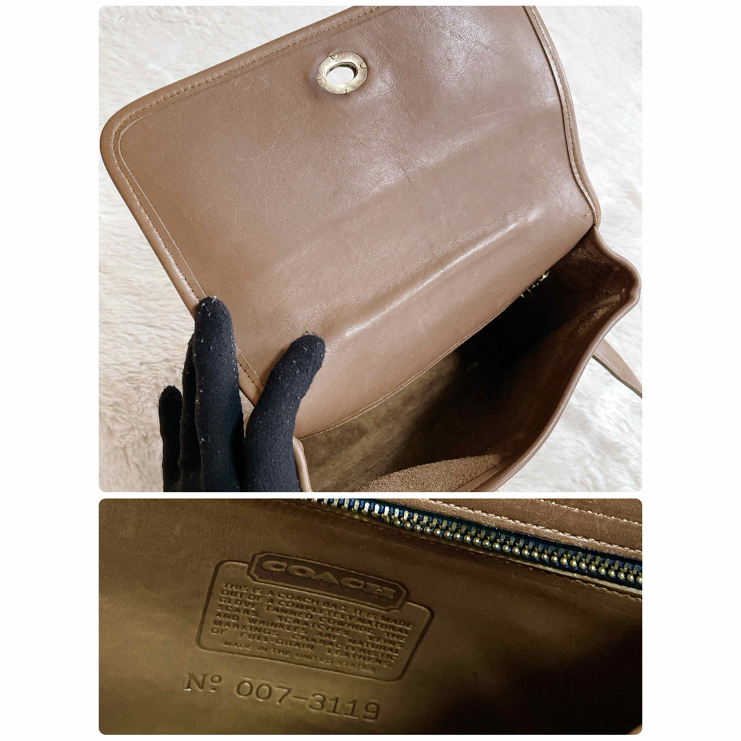 COACH - オールドコーチ レザー ターンロック 2way ハンドバッグ