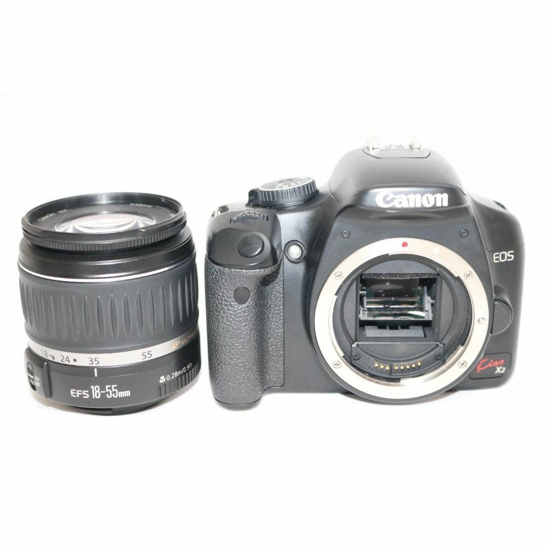 ⭐Canon Kiss X2 初心者セット 入門 一眼レフ⭐スマホ転送 小型