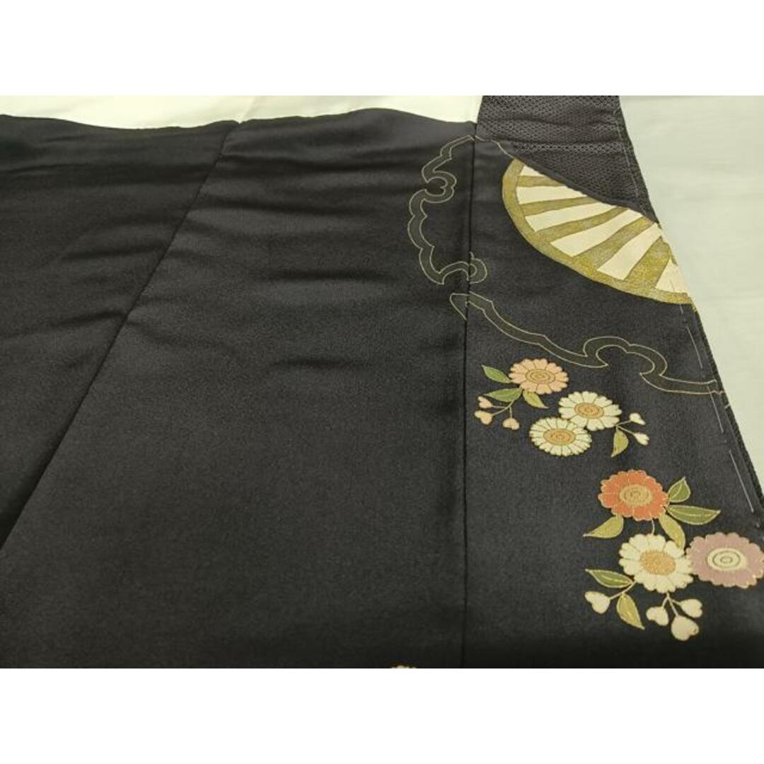 平和屋着物○訪問着 友禅 作家物 靖男 雪輪重ね花文 暈し染め 金彩 鬼