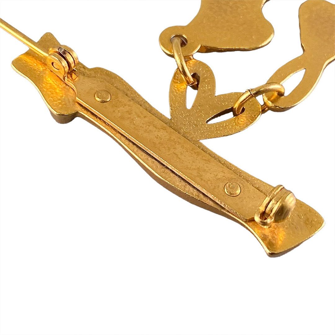 HERMES - 【中古】HERMES エルメス スケート靴モチーフ ブローチ【質屋