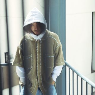 PHINGERIN - phingerin pg1 knit ホワイトの通販 by pink's shop