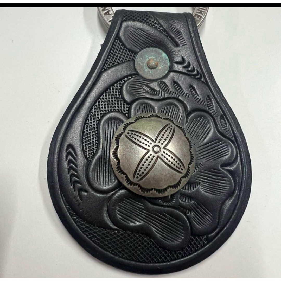 RRL - ミ RRL レザー キーホルダー キーリング コンチョ ダブルアール