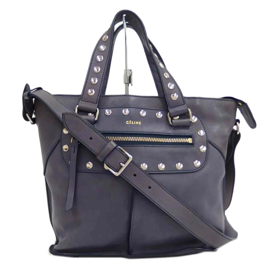 CELINE - CELINE セリーヌ/スタッズレザー2WAYハンド/Bランク/82【中古