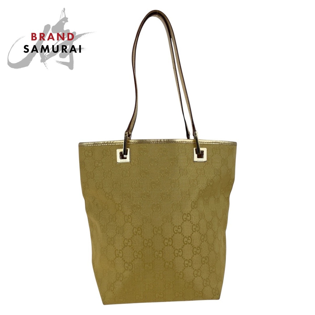 GUCCI - GUCCI グッチ ゴールド ゴールド金具 GGキャンバス /レザー