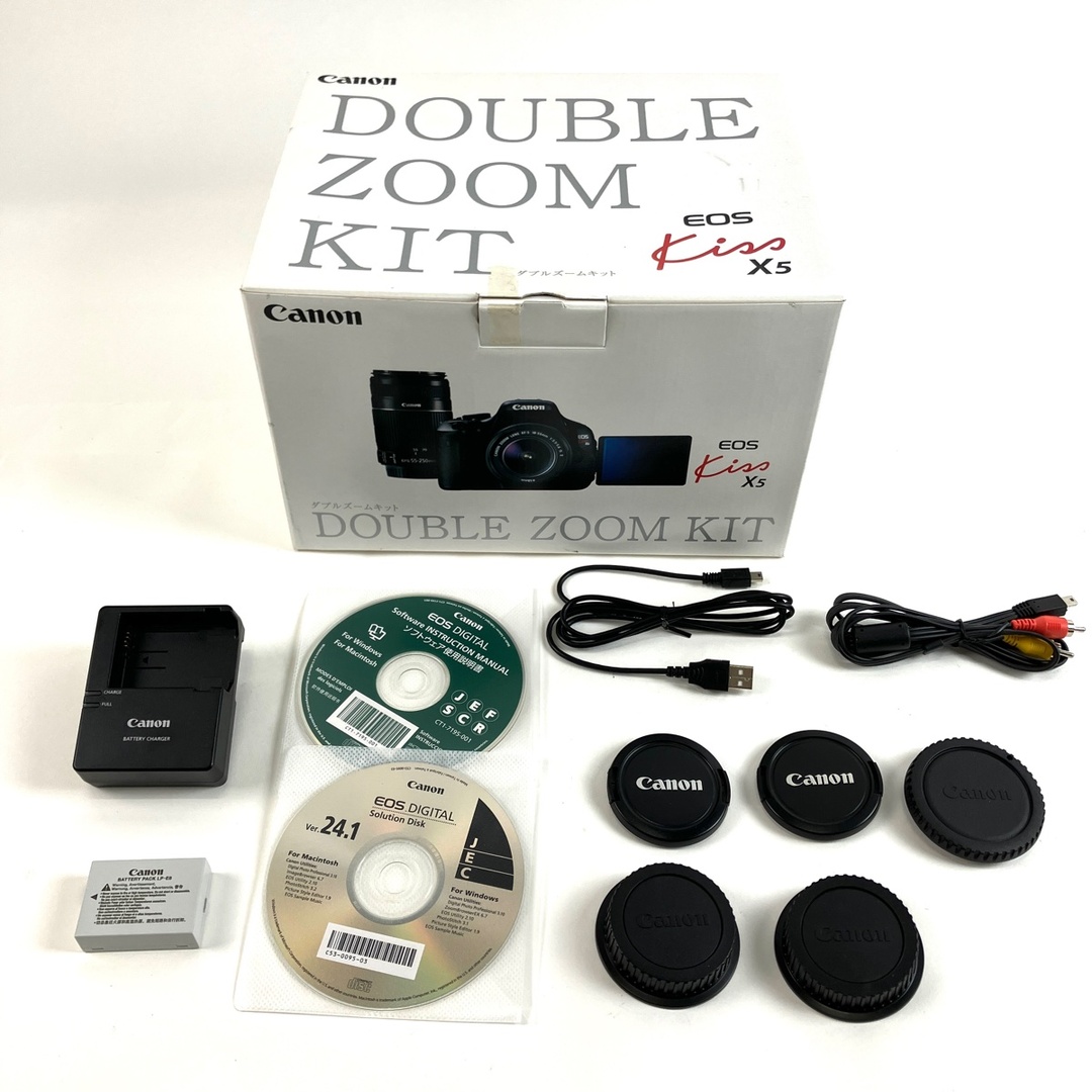 Canon EOS Kiss X5 ダブルズームキット箱付き 【公式通販】